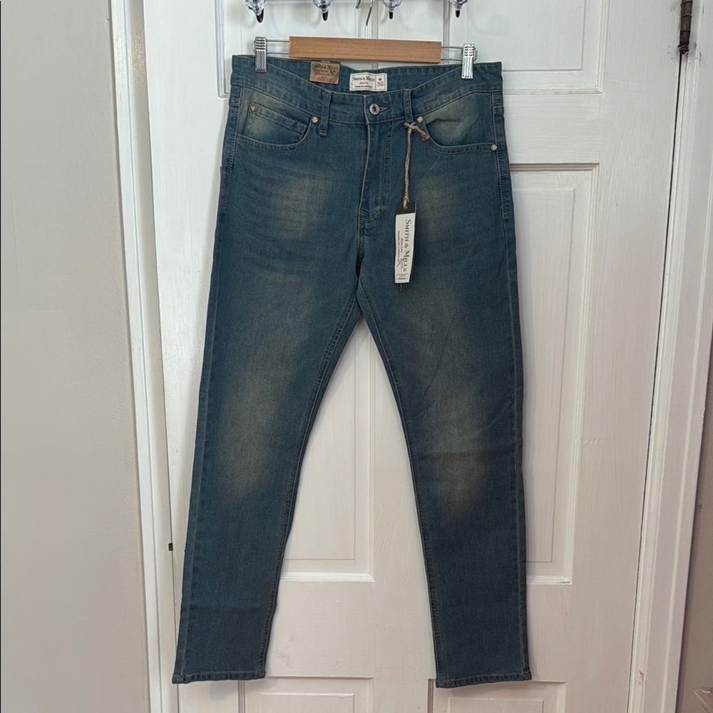 Smith & Mills NWT Men's Jeans Skinny Denim Stretch 32 x 30